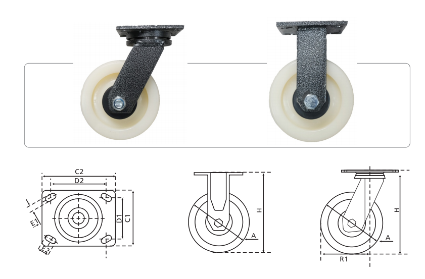 E111系列、加重型尼龙轮