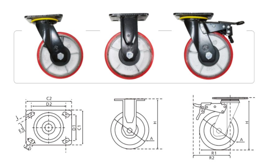D10系列、重型聚氨酯轮
