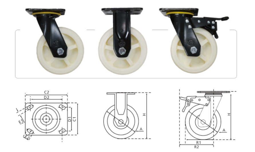 D11系列、重型尼龙轮