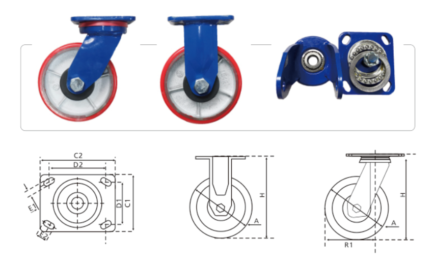 E10系列、加重型聚氨酯轮