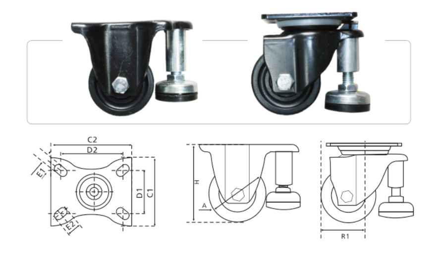 C101系列、低重心调节轮